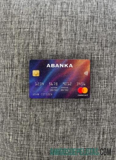 Eslovênia Abanka D.d Bank Mastercard Photolook Front amostra